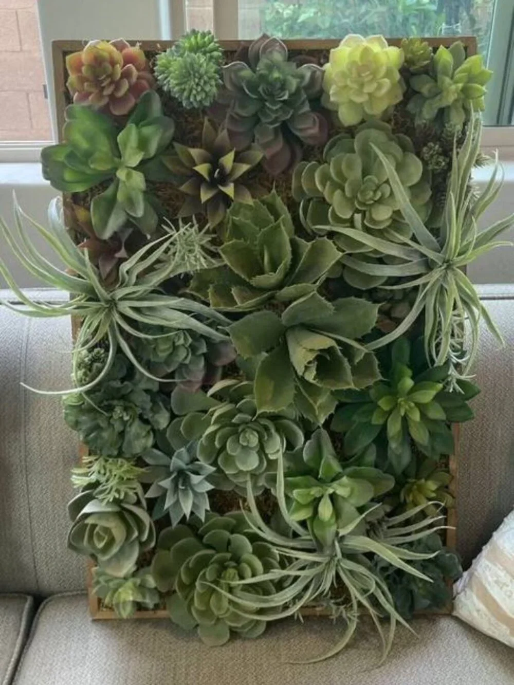 Pottery Barn Faux Succulent Wall Art ($399 retail!)